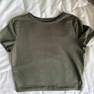 wild fable Olive Crewneck Short Sleeve Tee